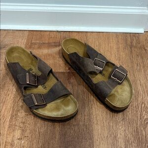 Birkenstock Brown Double Buckle Sandals
